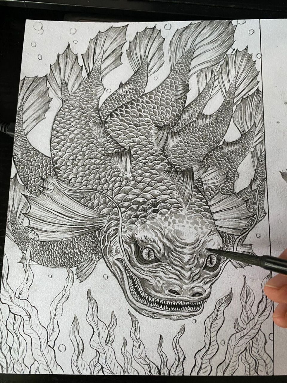 《山海经》-茈鱼 据《山海经》记载:茈鱼生活在一