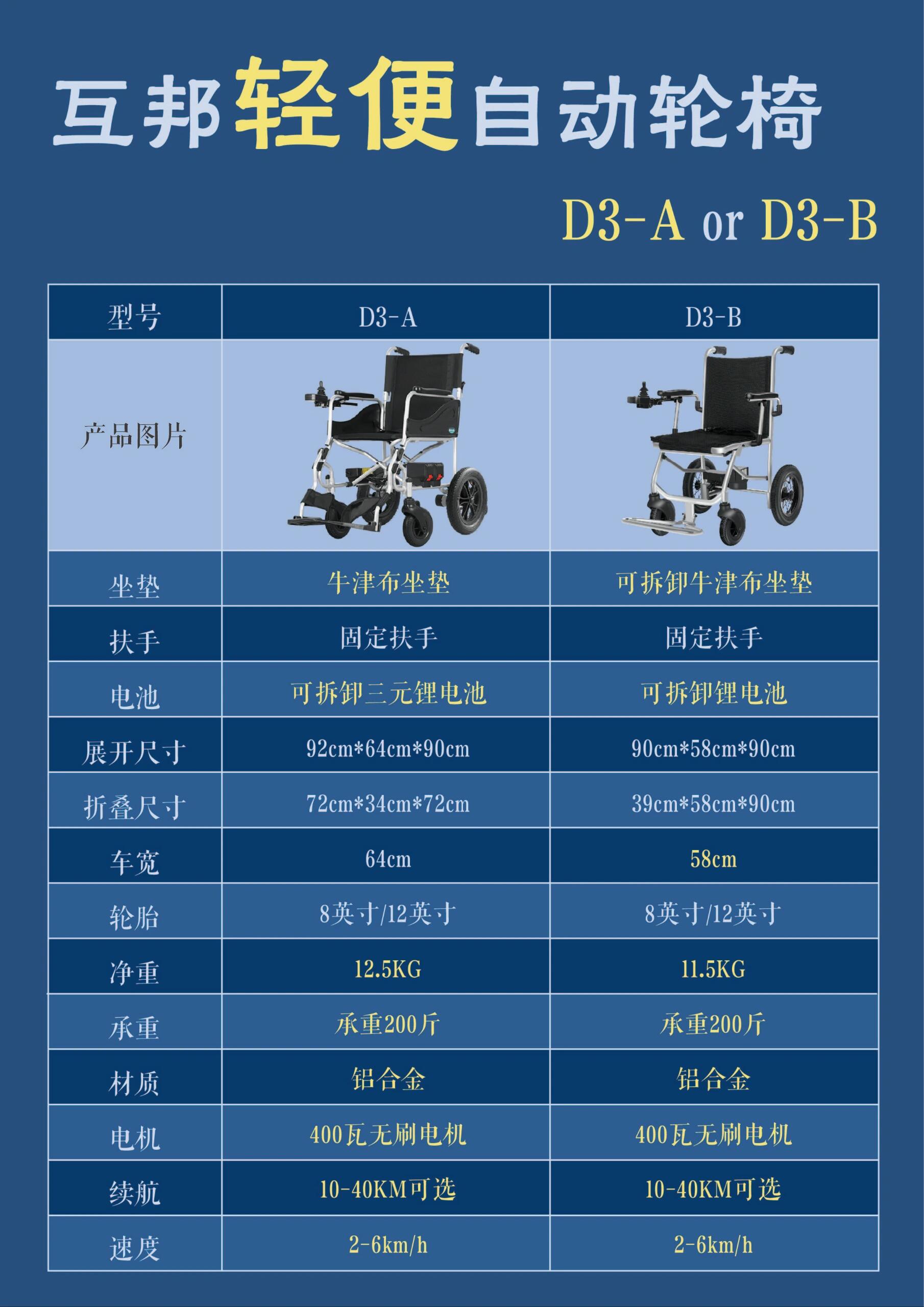 互邦电动轮椅价格表图片