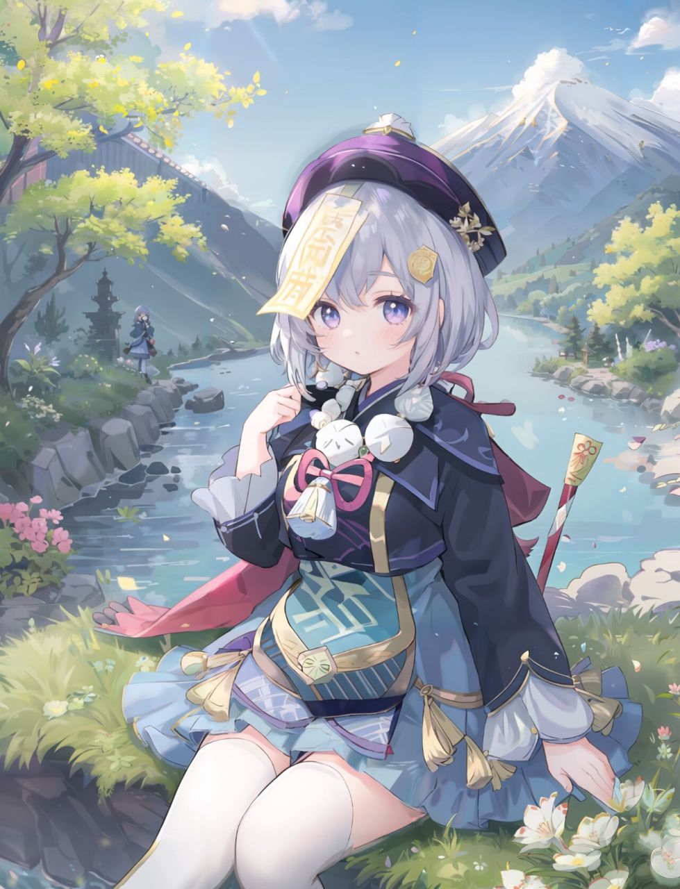 原神|七七小僵尸来喽 可可爱爱的小僵尸,谁不爱呢 天天说要喝椰羊奶的