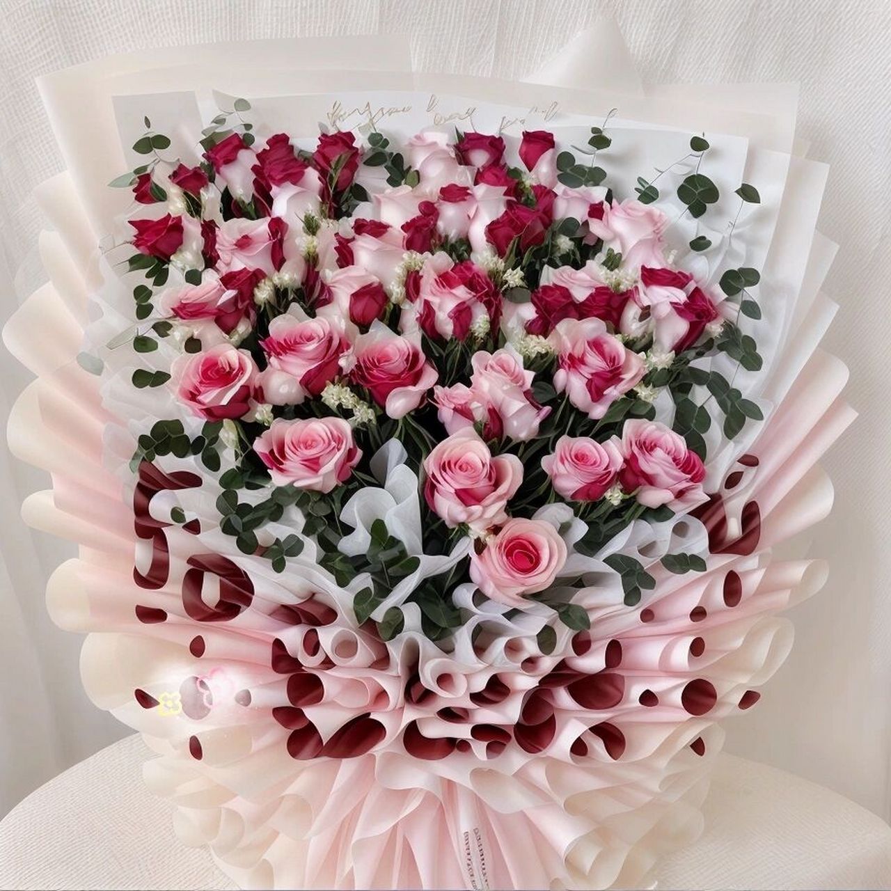 七夕限定,创意花束艺术二维码 #520花束# #创意花束# #情人节花束