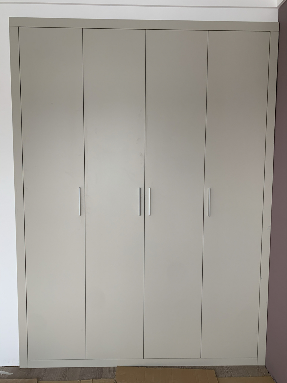 欧派全屋定制 子午灰衣柜 现代风格 当时害怕白色和