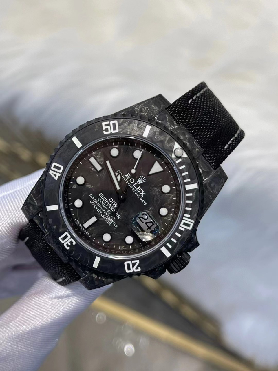 劳力士116610潜航者系列碳纤维腕表系列 劳力士 原装3135机芯 碳纤维