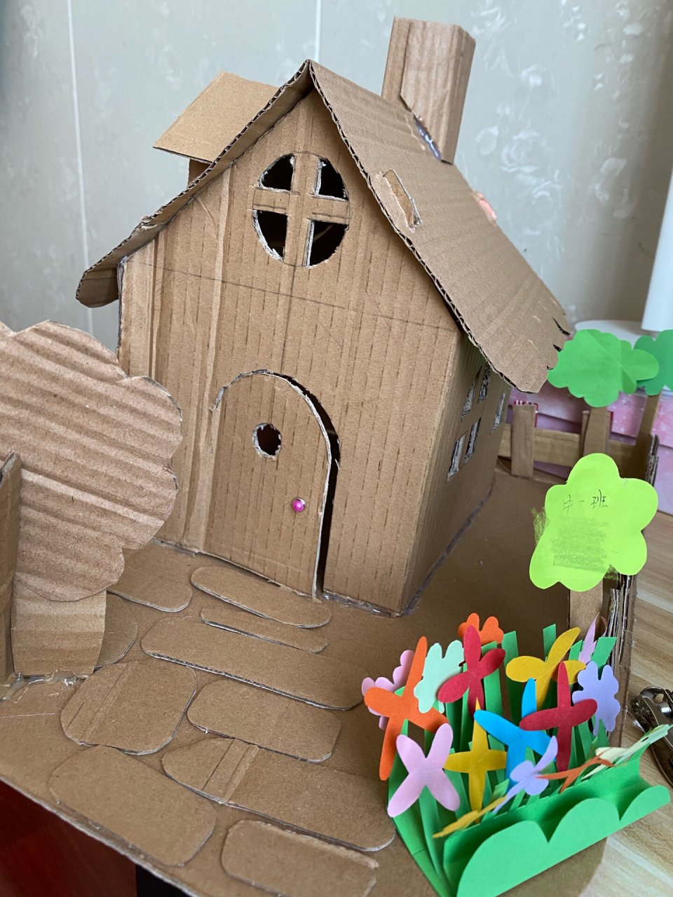 儿童简易手工制作房子图片