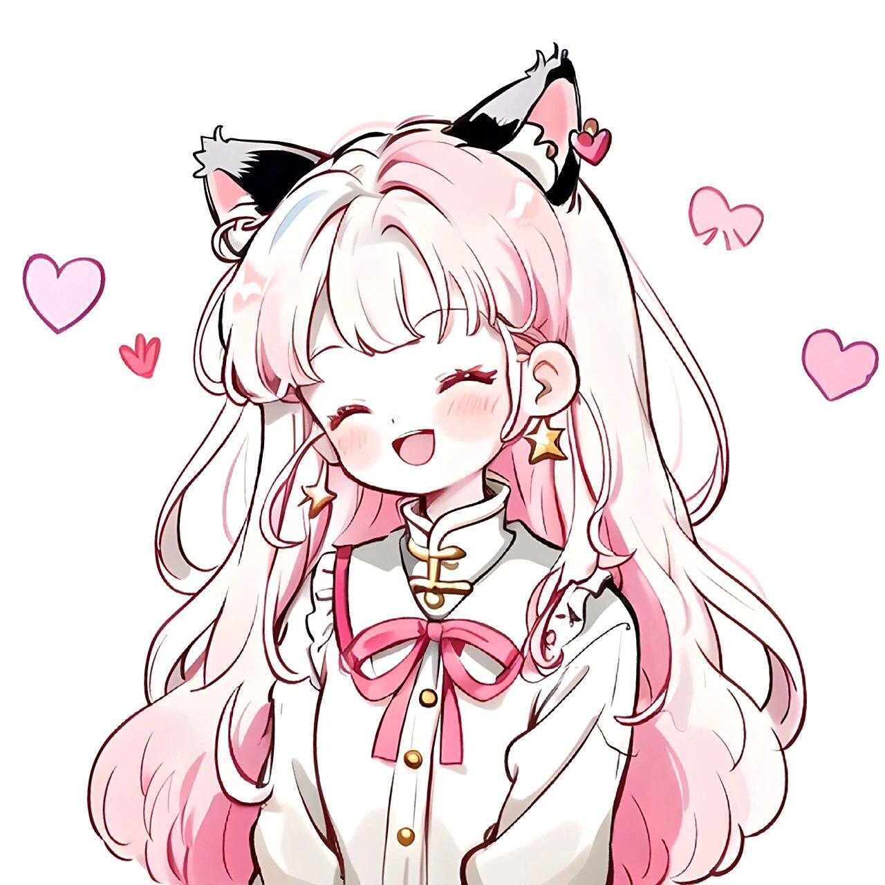 可爱治愈女生头像|想做你的甜心小猫咪93 想做你的枕边书,怀中猫,意