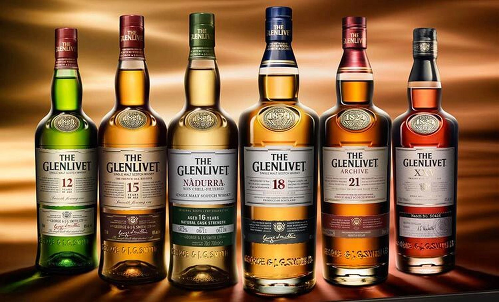 格兰威特12年初填桶单一麦芽苏格兰威士忌 glenlivet 12 years of age