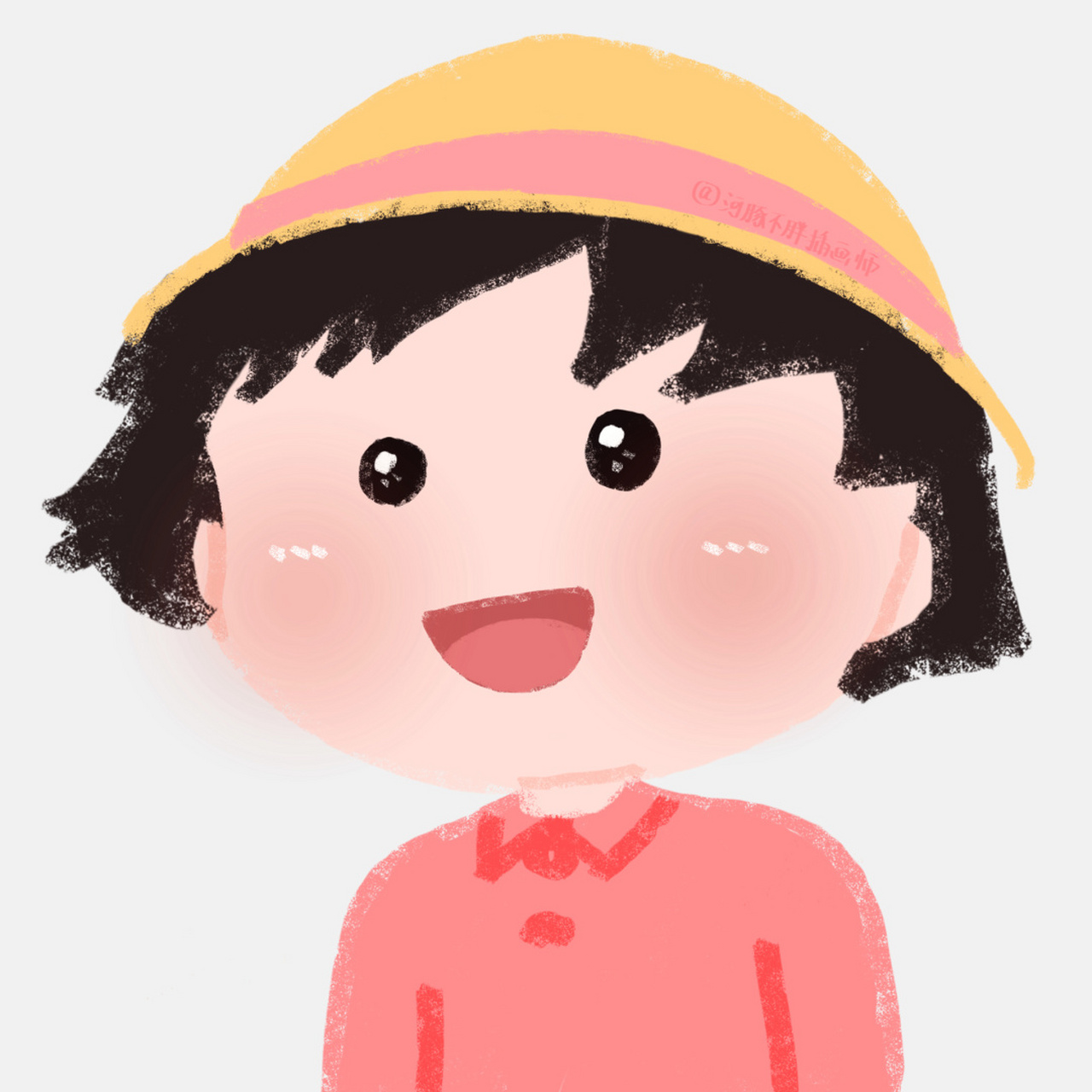 樱桃小丸子情头 #ipad手绘画不停# 小丸子情头更新#头像分享# #头像