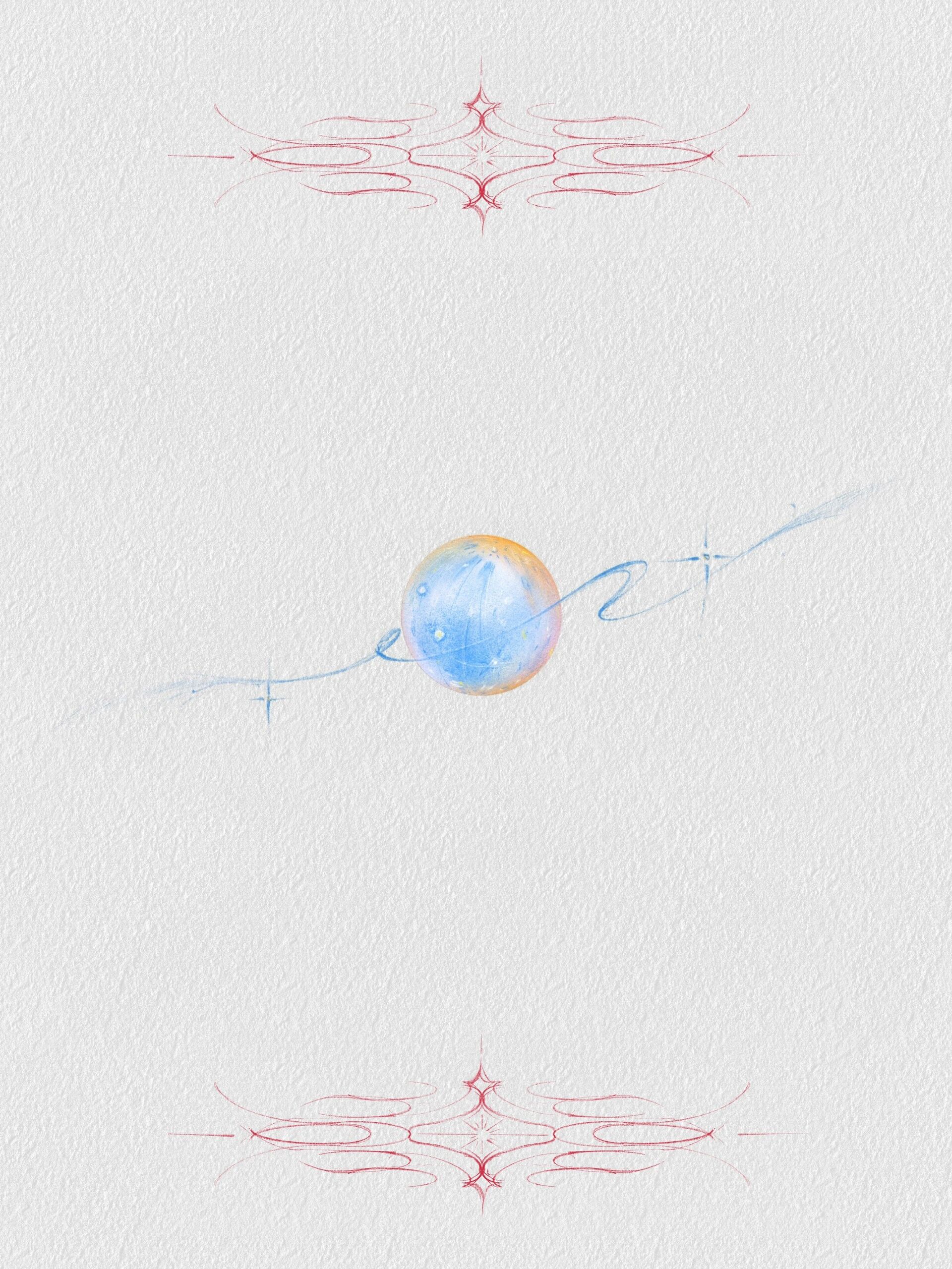 93水星93纹身手稿93 是蓝蓝的水星啊!