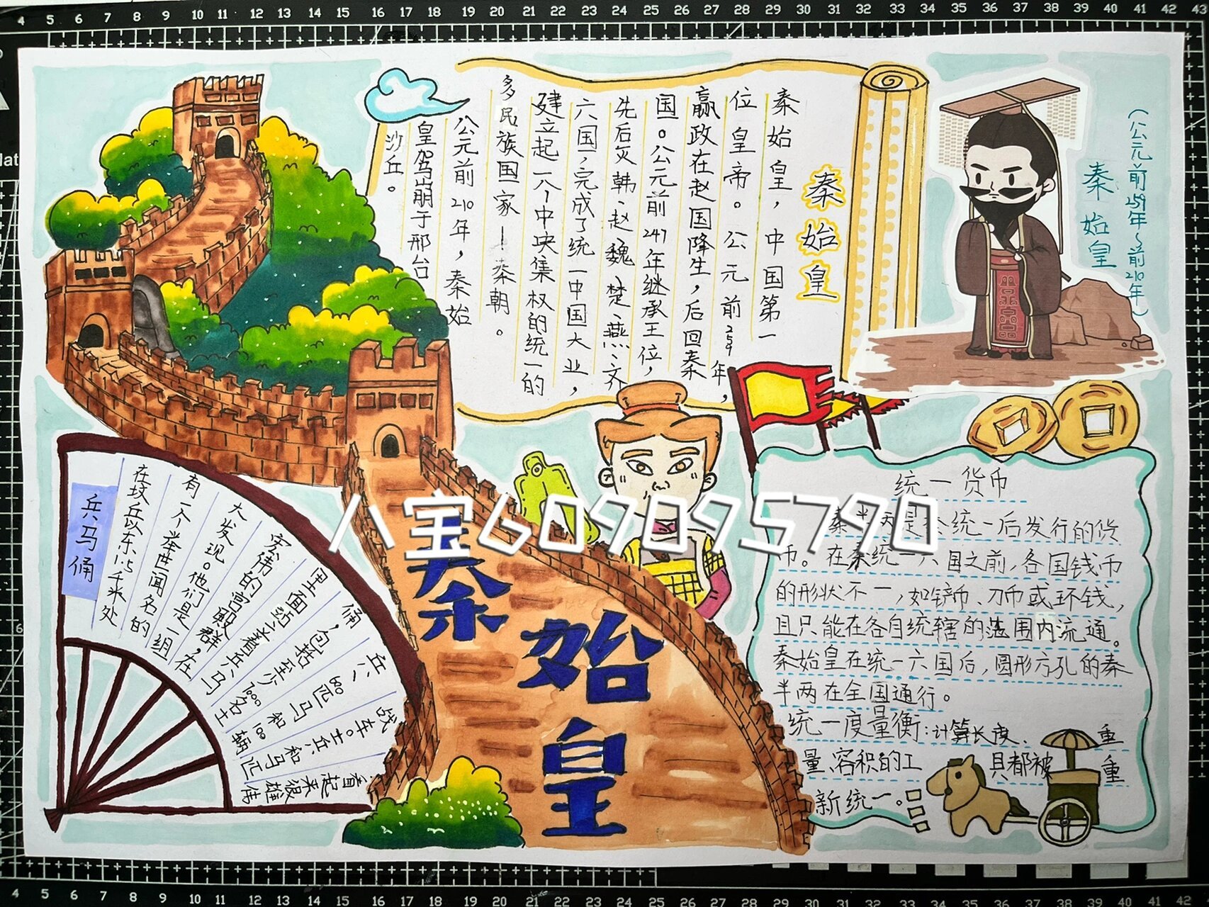 秦始皇手抄报