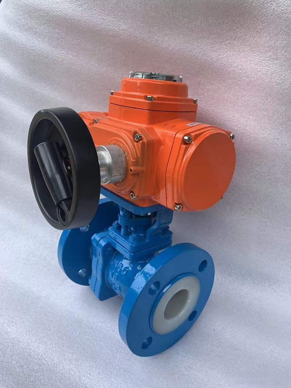 中隆鼎控zldkv电动衬氟法兰耐腐蚀球阀