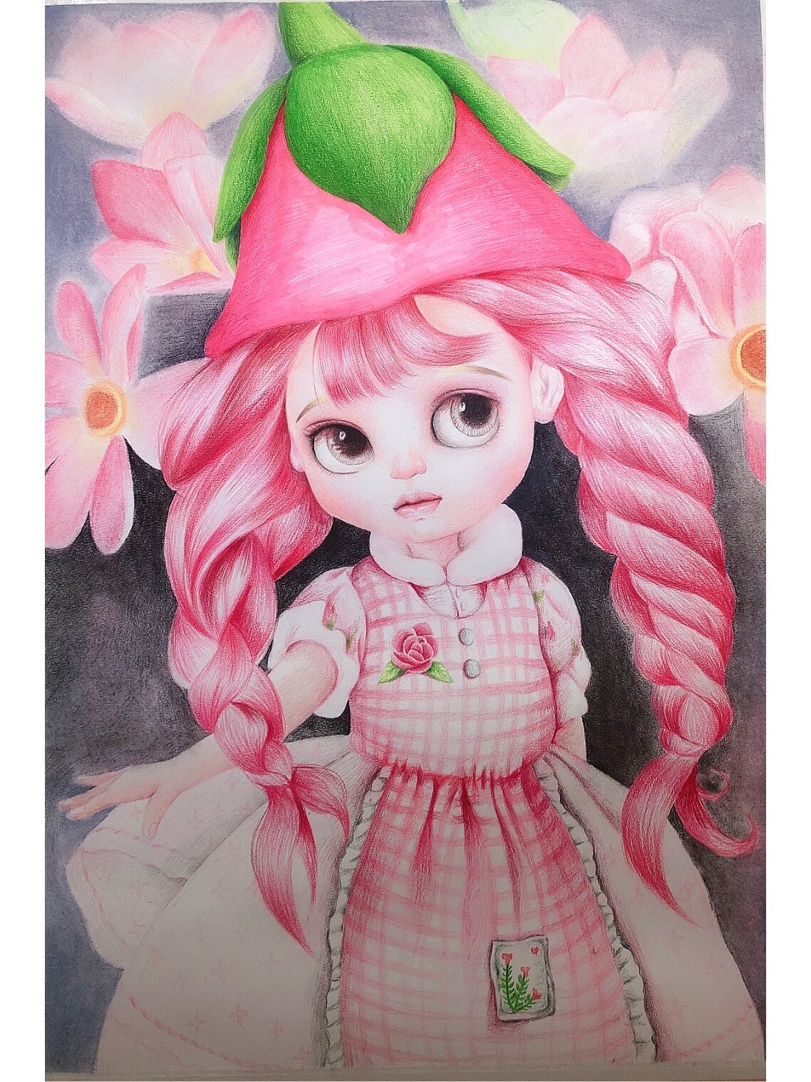 创意美术 彩铅手绘娃娃(附步骤图