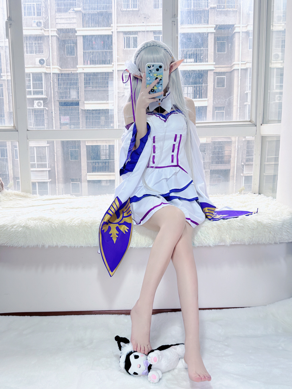 从零开始的异世界生活 艾米莉亚cos 这个头发跟耳朵好好看好喜欢