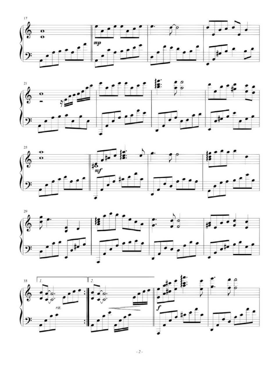 钢琴谱-谭维维《往日时光》 听演奏,请移步主号