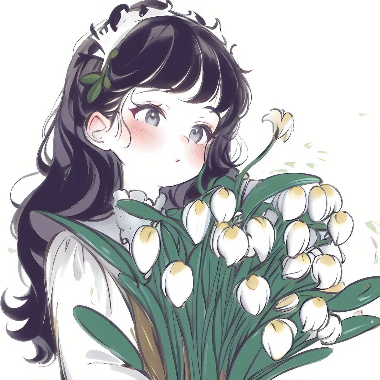 铃兰花头像91超甜的女生头像 有宝宝蹲的铃兰花头像来啦