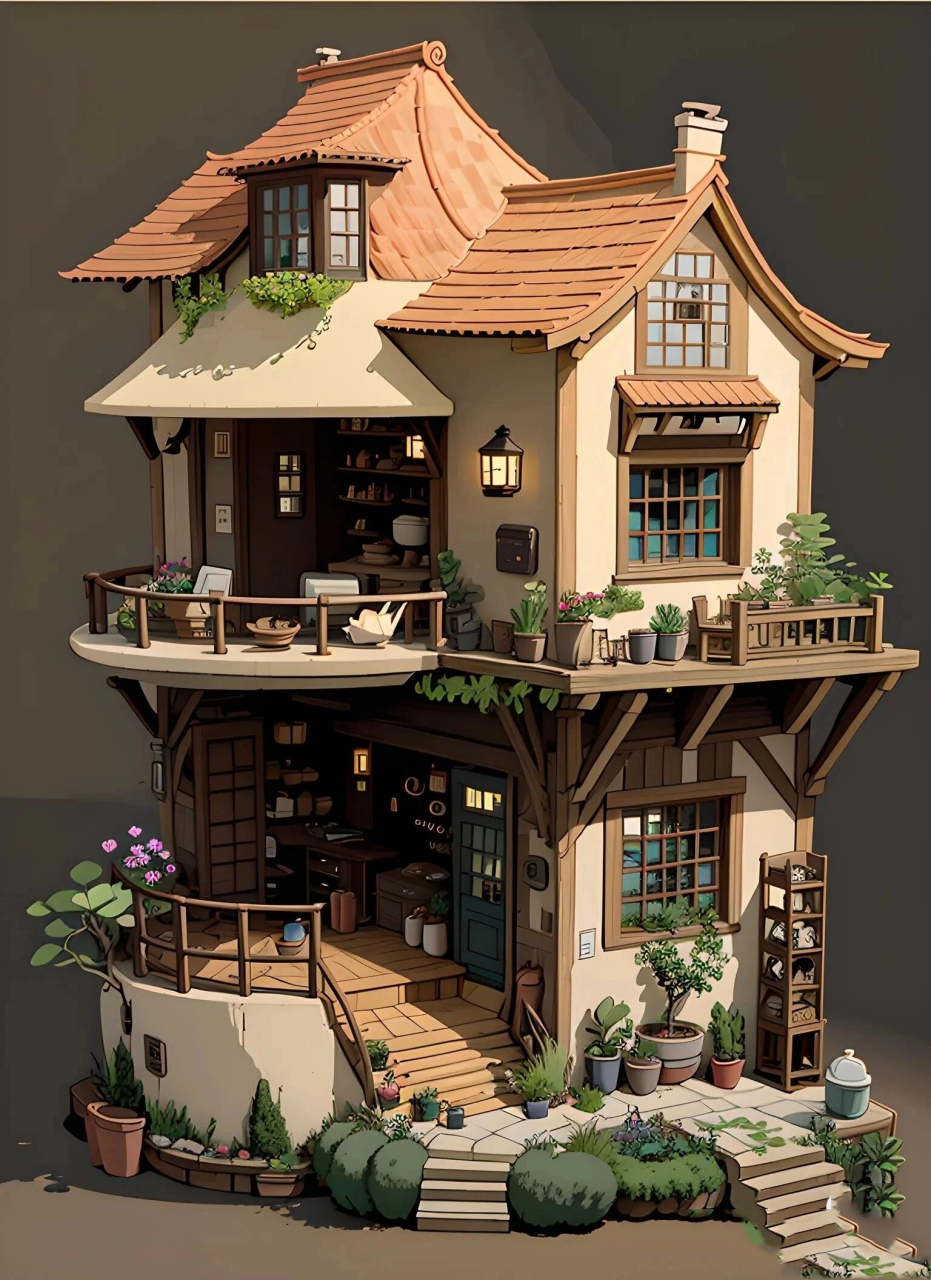 迷你版的小别墅,好治愈心情,好喜欢!