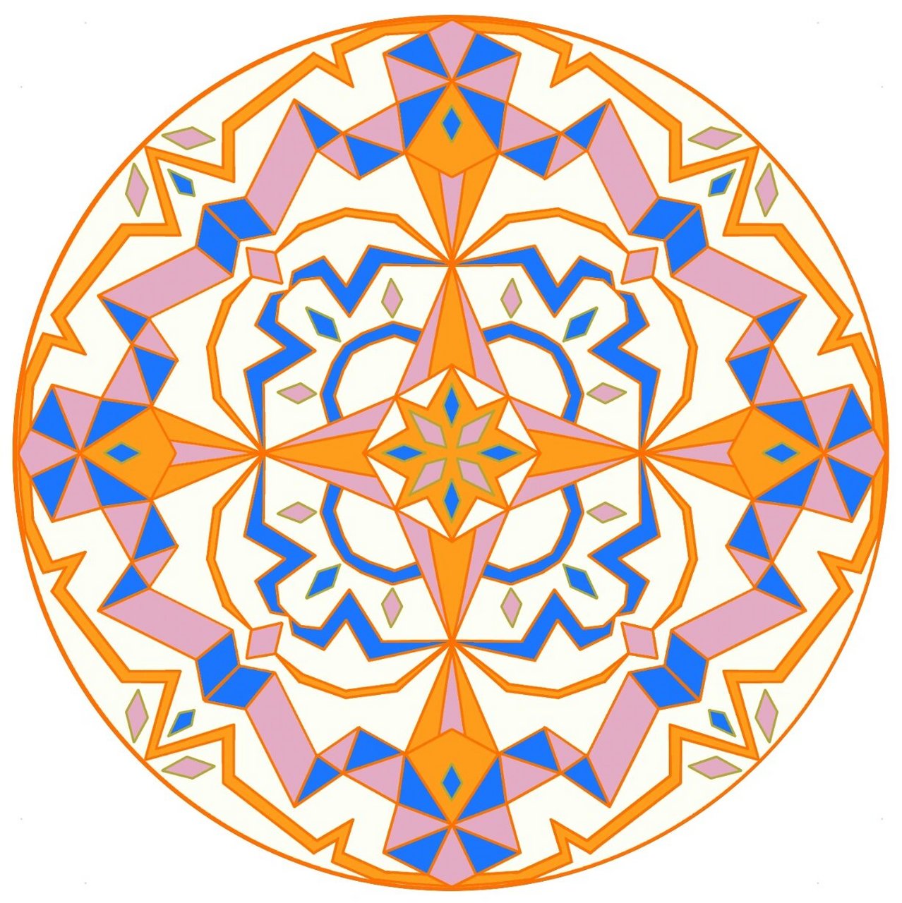 原创图案设计|抽象几何圆盘适合纹样 歌遥原创设计|设计&图案授权93