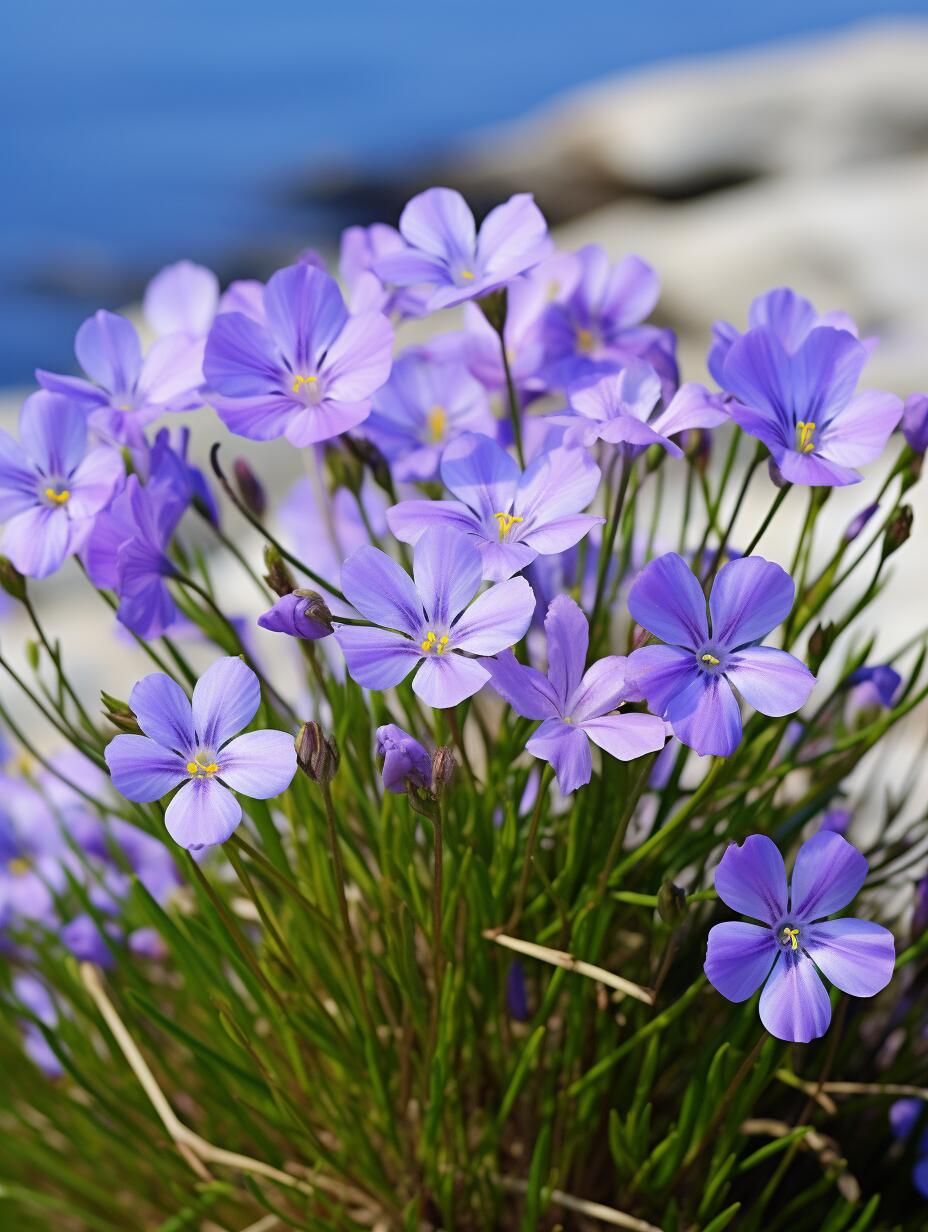 33世界各国94国花系列|蓝眼庭菖蒲~百慕大 俗名0202是一年生或