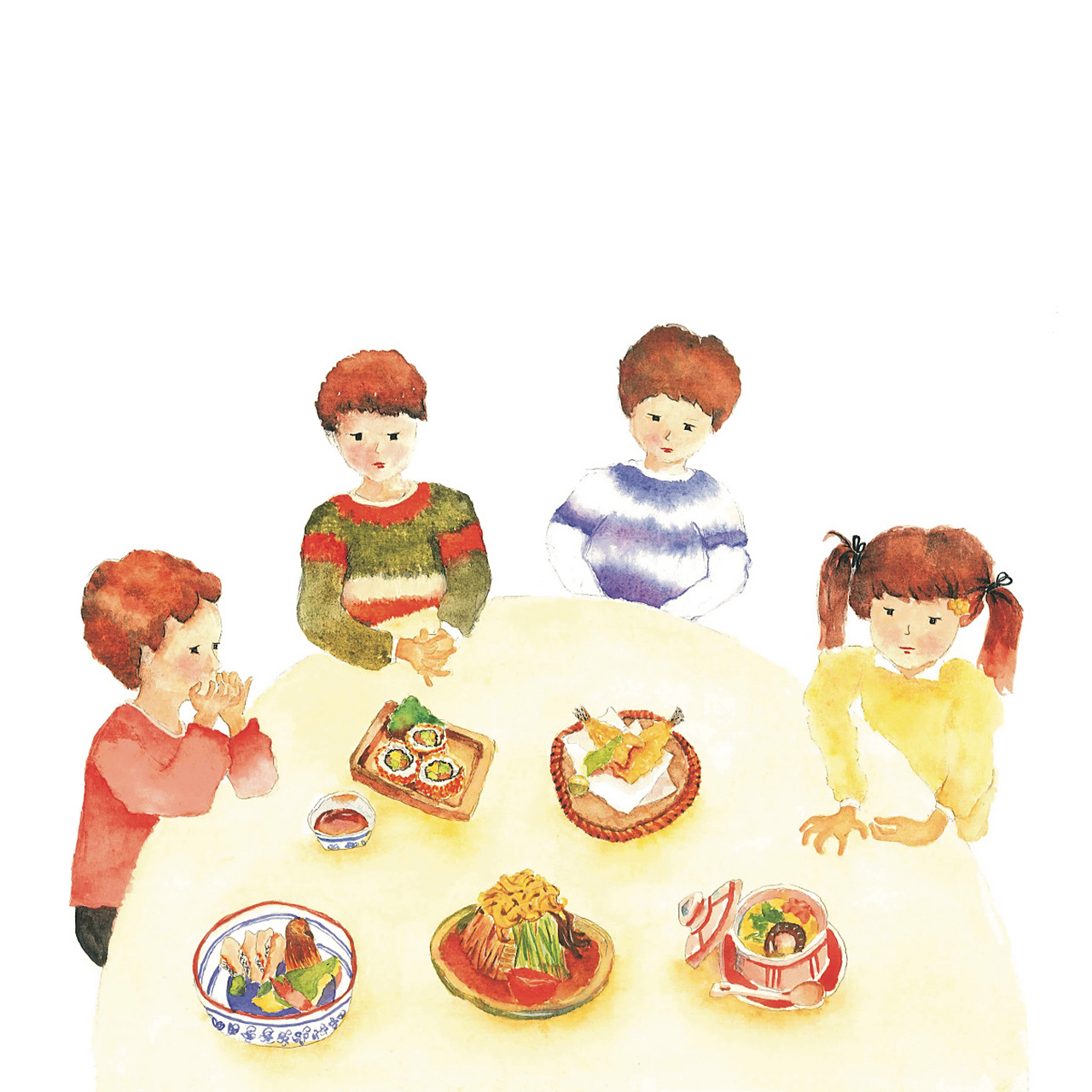 《窗边的小豆豆》水彩插画设计 原创水彩插画 灵感来源于 小学时候