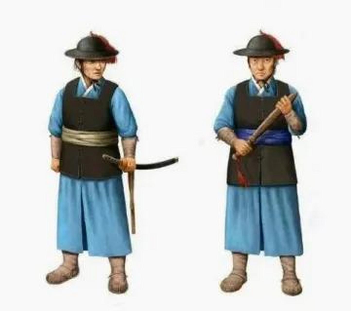 古代朝鲜士兵甲胄服饰图,希望友友们喜欢!