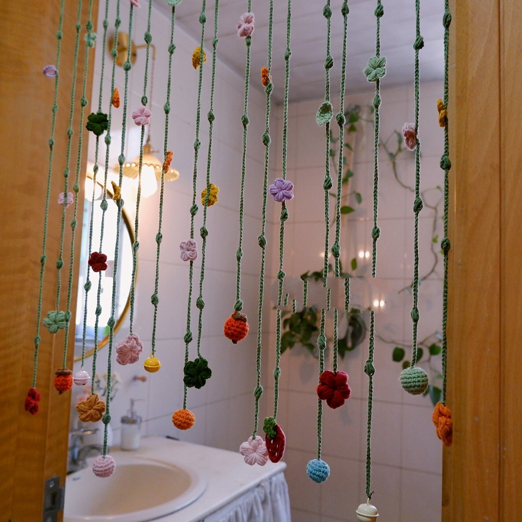 【钩针】手工花花门帘~(070853 070872)