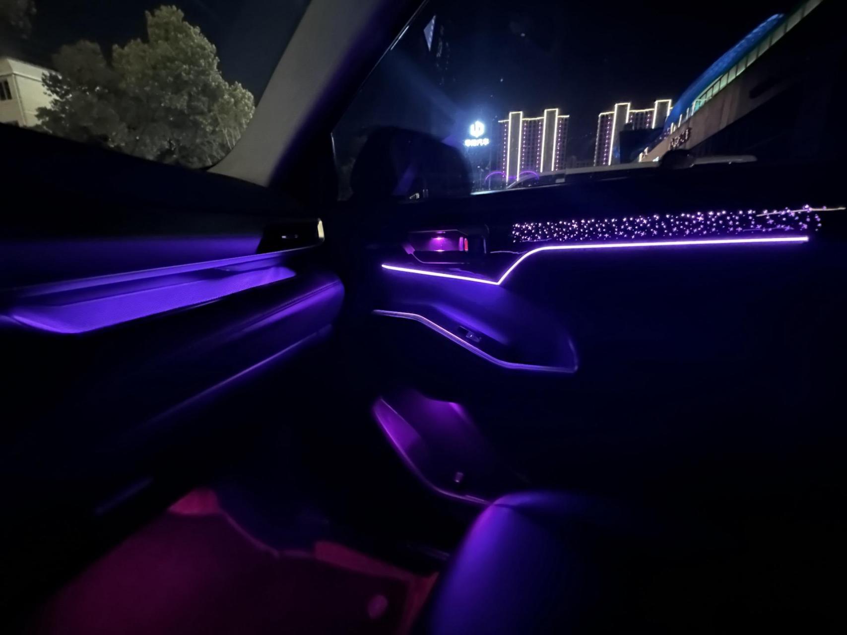 汉兰达氛围灯改装.128色神光同步,超帅改装.花小钱实现大效果