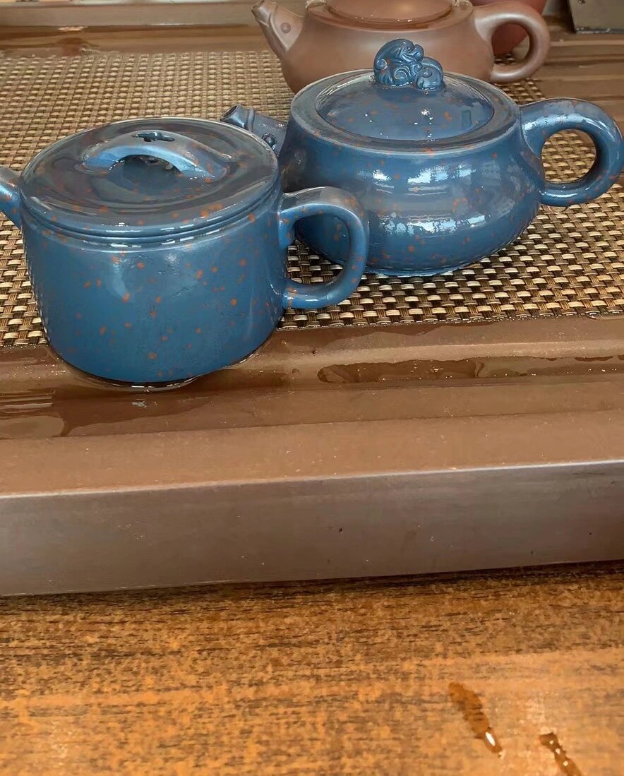 天翠红砂,太漂亮了 天翠红砂,烧制后效果与众不同 泥料由小红泥,天青