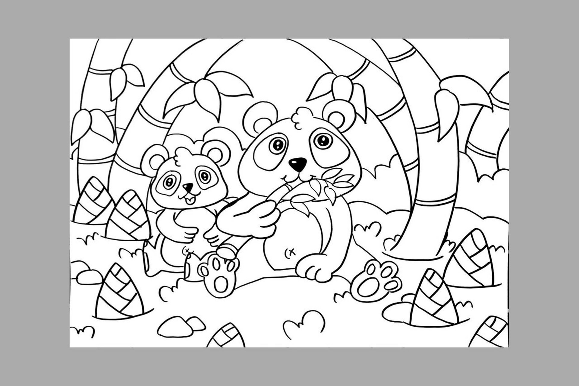 《144》少儿美术 | 儿童画《熊猫》 爱吃竹子的大熊猫来啦!