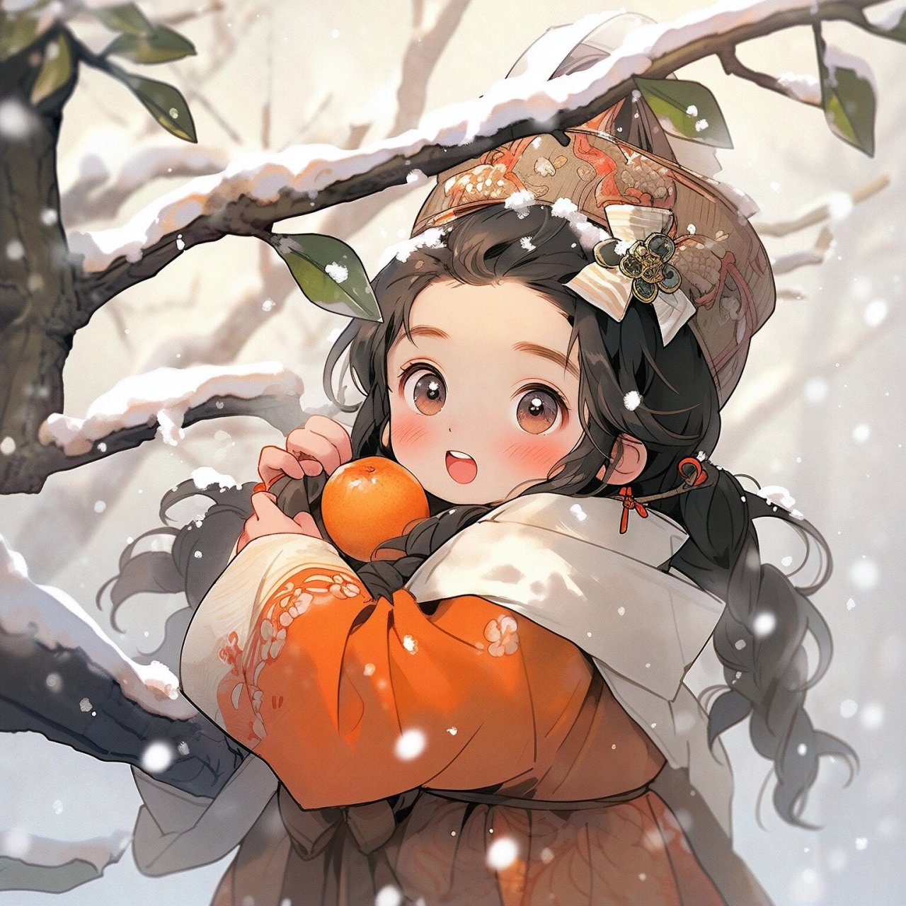 万事顺心#小红书自带滤镜# #古风插画# #姐妹头像# #可爱头像# #国风