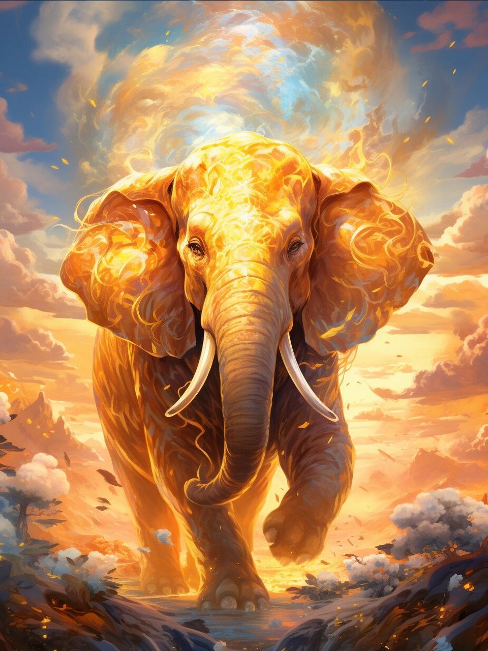 补金补土|能量壁纸 今天给大家分享的是吉祥如意高能量壁纸 大象是