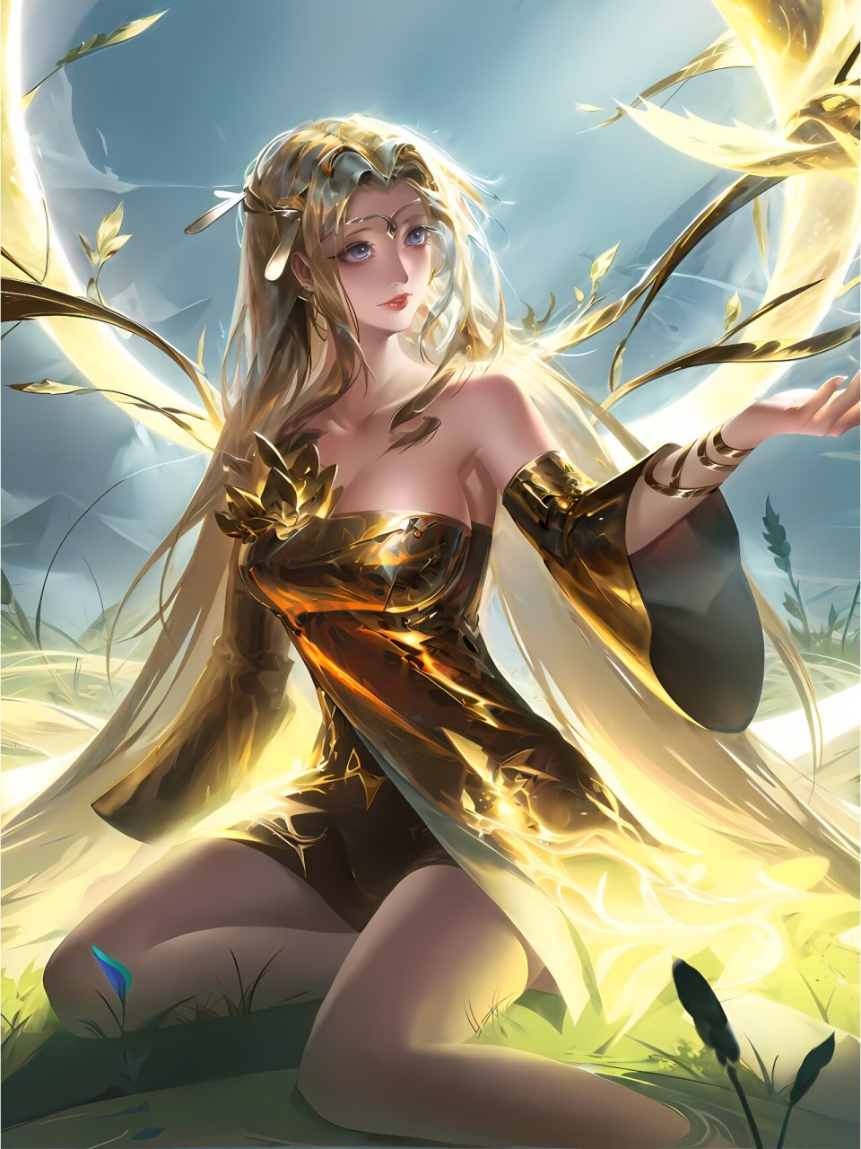 曙光英雄 桑榆 和平女神 不得不说 小曙的皮肤真的好看.