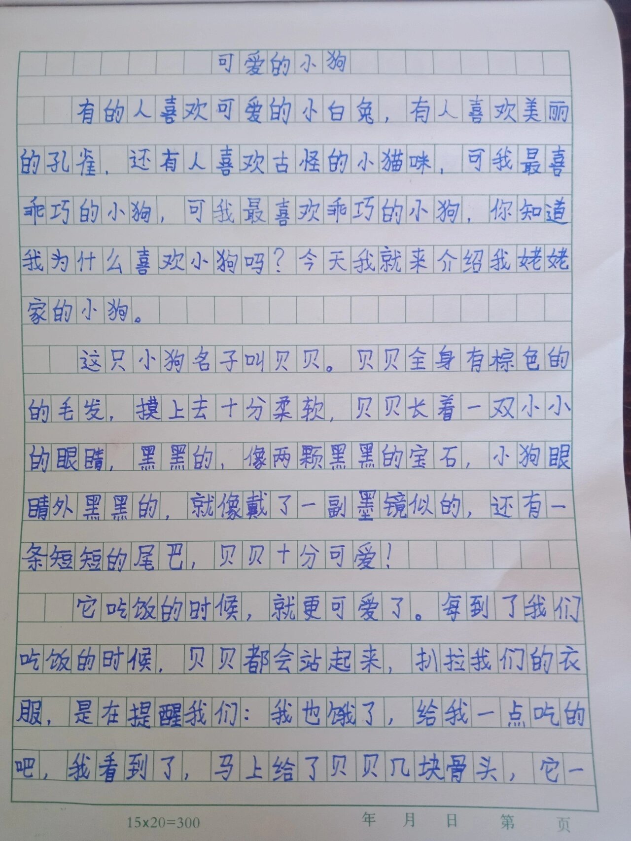 写写我喜欢的小动物作文