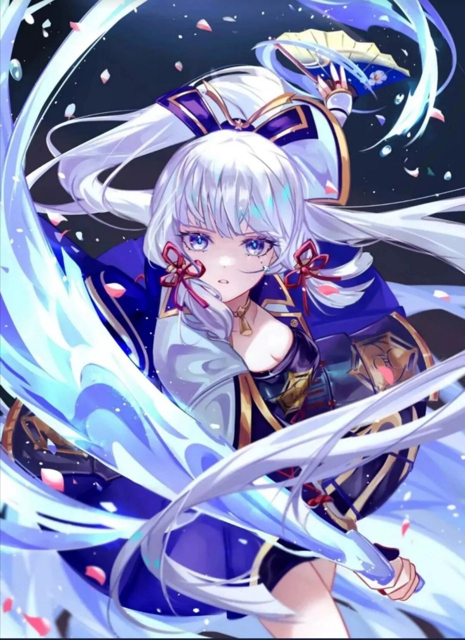 绫华厨拒绝不了的壁纸     上期神里绫华的票数最多   所以它来啦