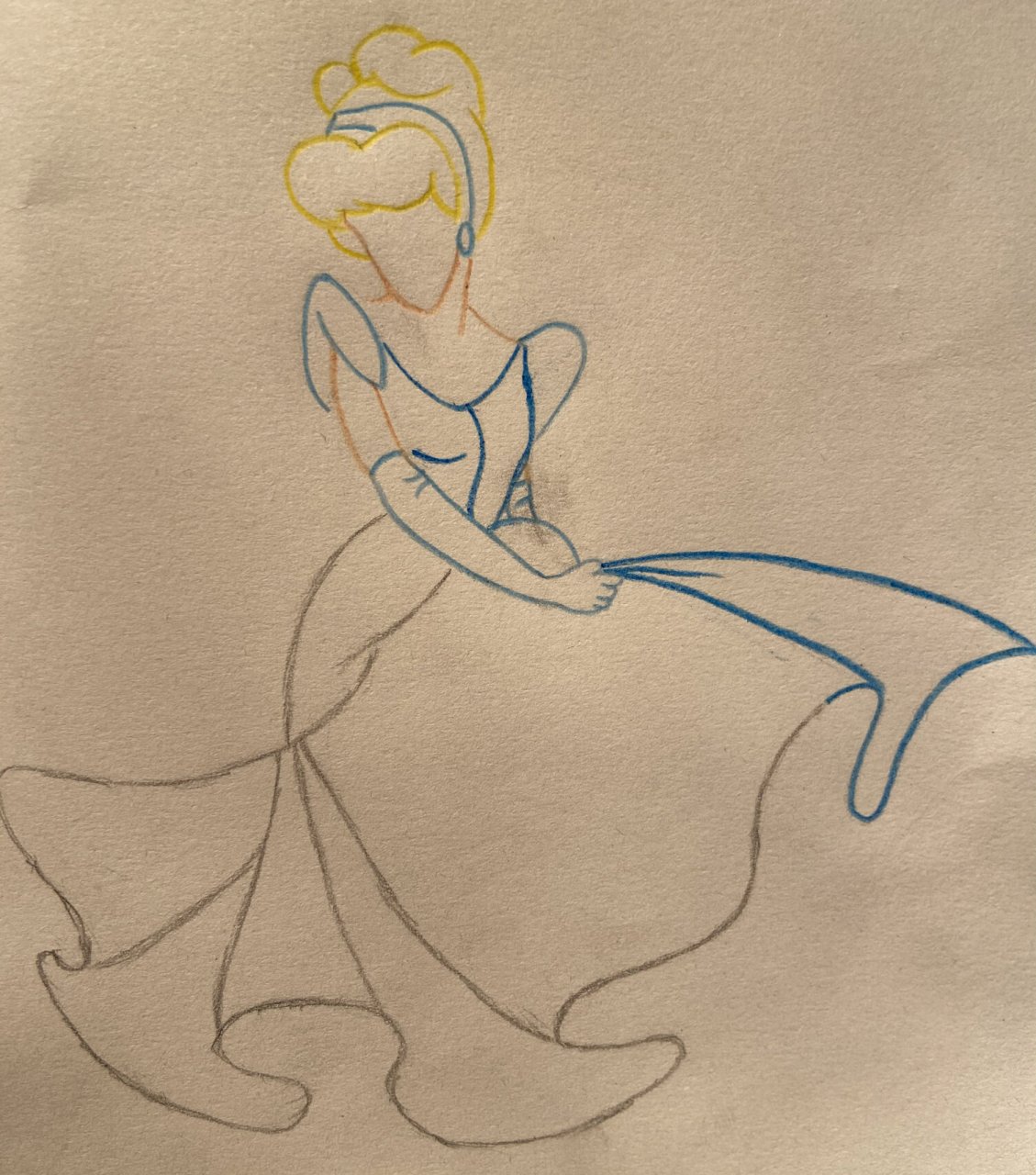 今日简笔画「仙蒂公主」「内有教程」