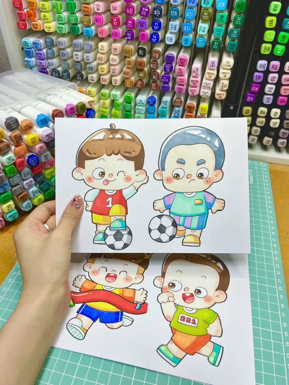 儿童画万能人物造型 今年的考场上还缺了一个运动主题哈哈哈哈哈不