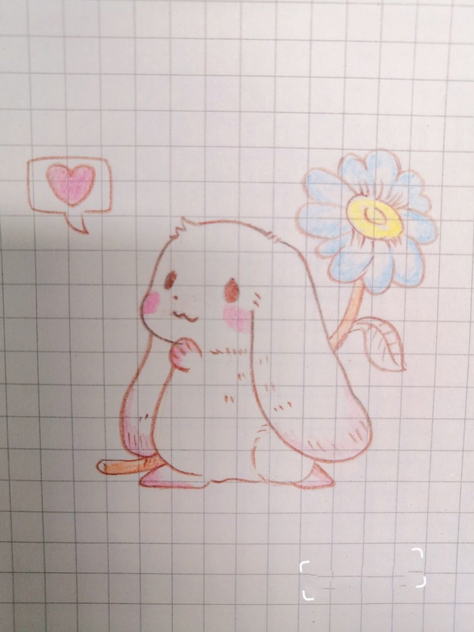 呆萌大耳兔 简笔画