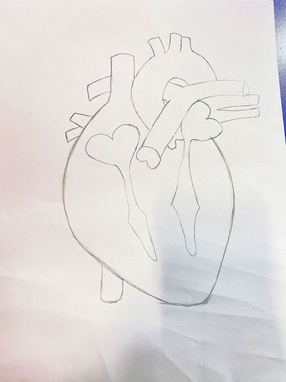 心脏画图手绘简单图片
