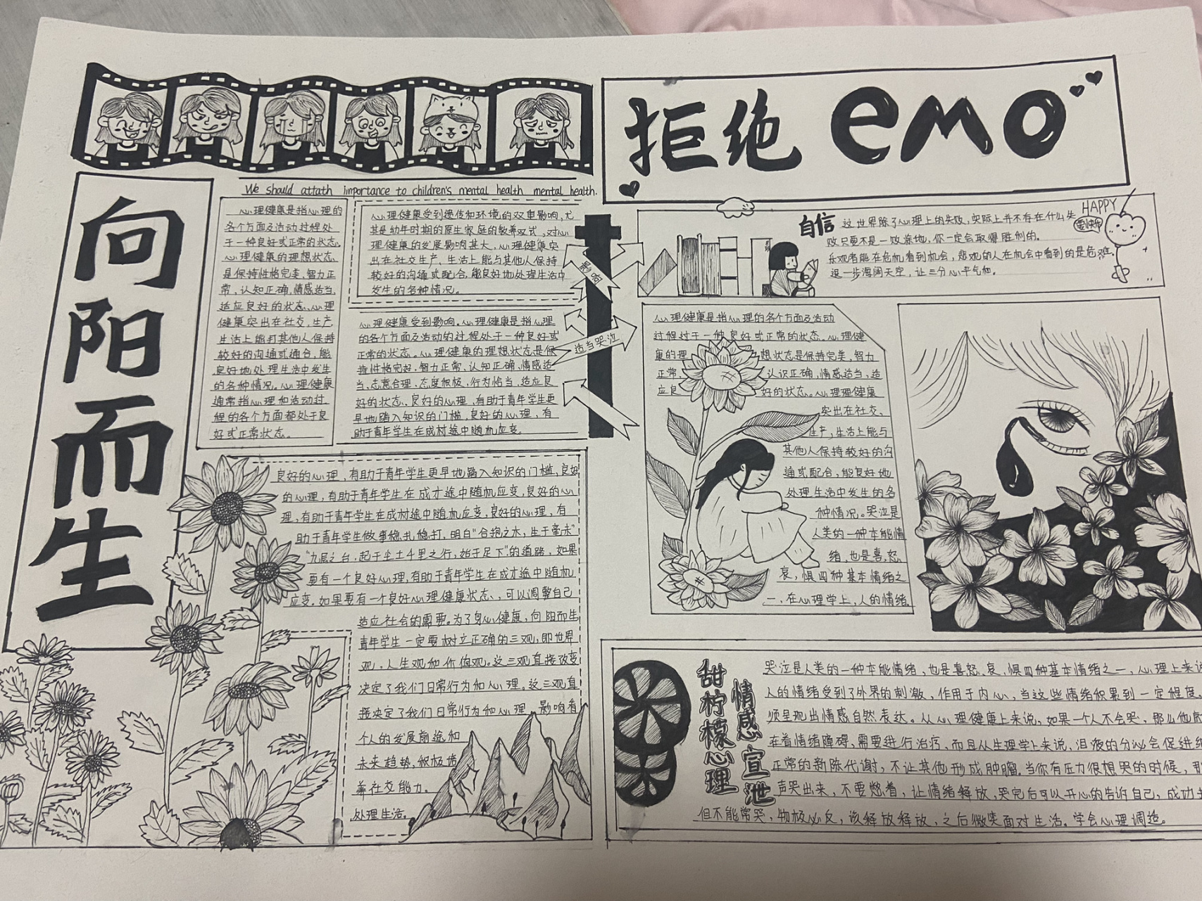 心理健康手抄报