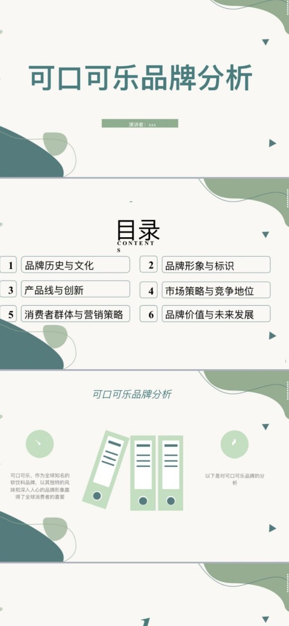 可口可乐品牌分析 精美完整ppt