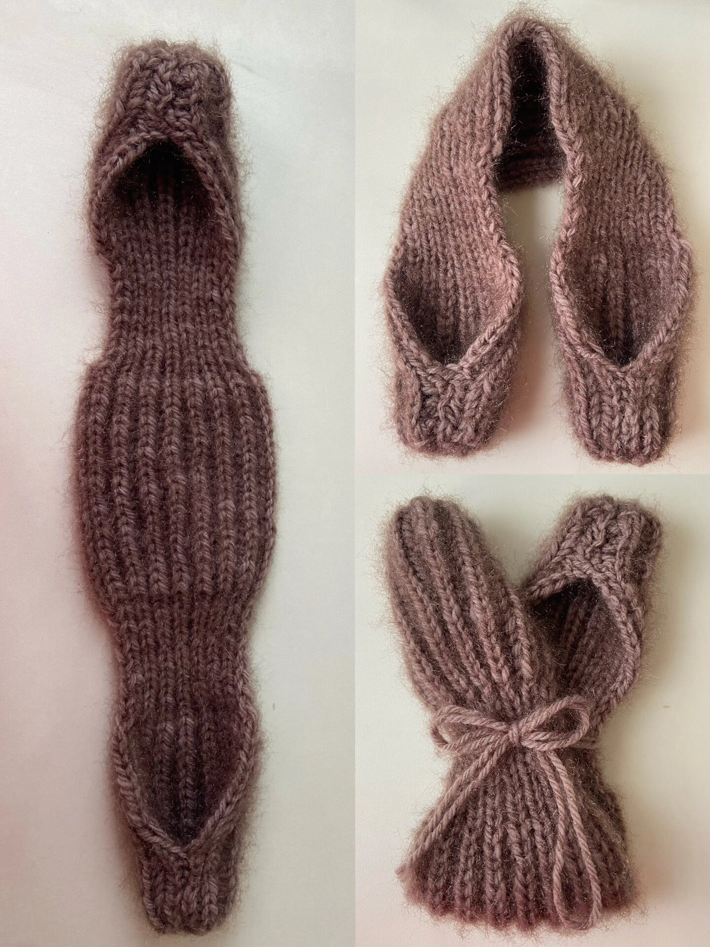 爸爸的礼物 耳帽耳套耳包耳暖护耳手工编织 七十年代记忆 老式耳套