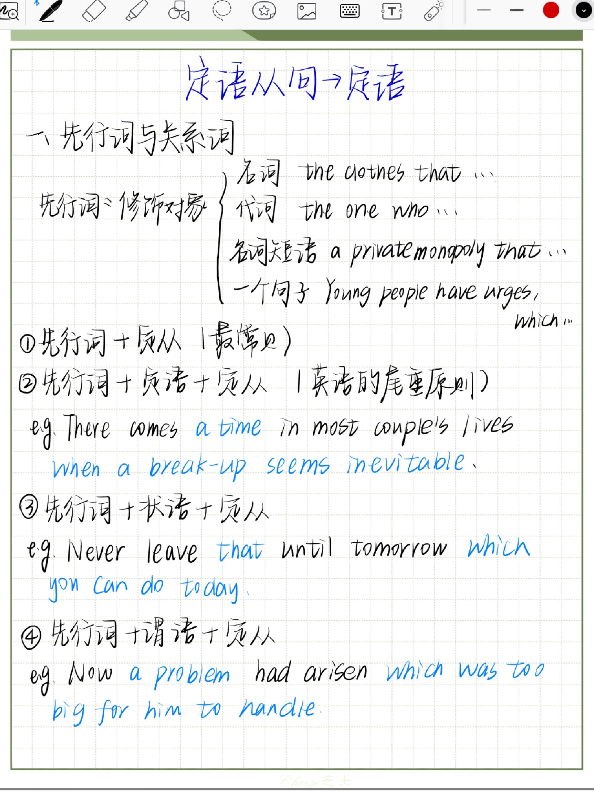 day20 定语从句:先行词和关系词