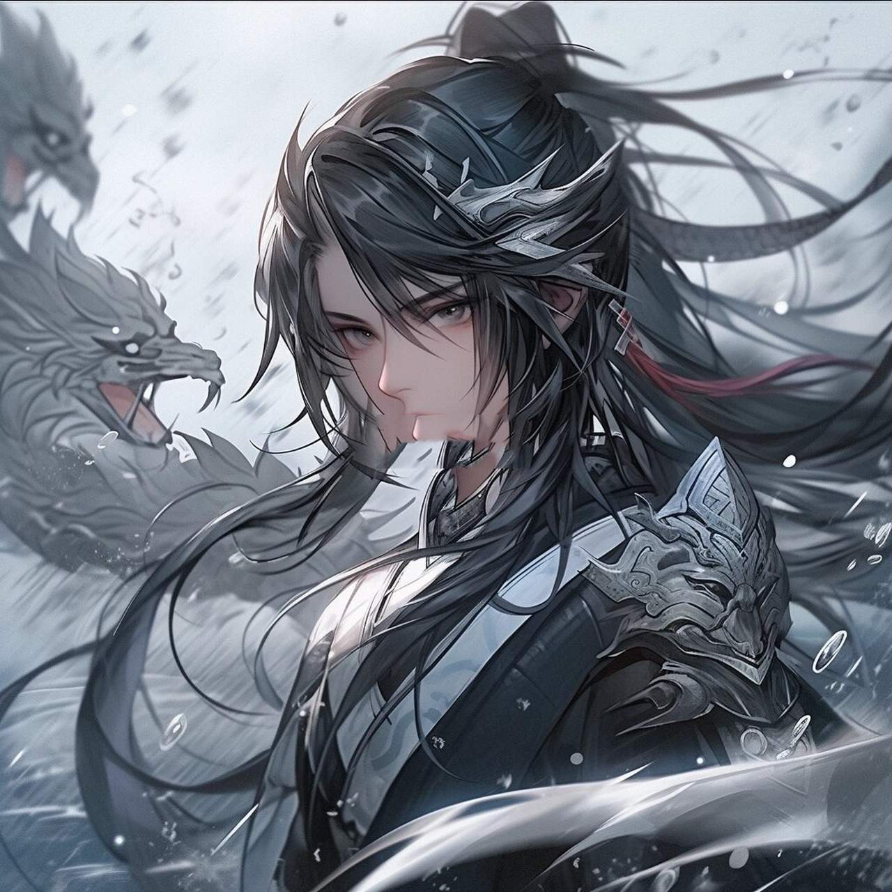 古风仙侠男头壁纸 #日常碎片plog# #笔记灵感# #花城# #将进酒