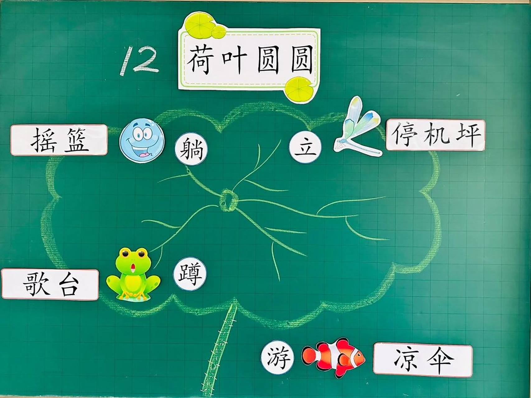 《荷叶圆圆》板书逐字稿 上完公开课后,世界都温柔了,空气都变得清晰