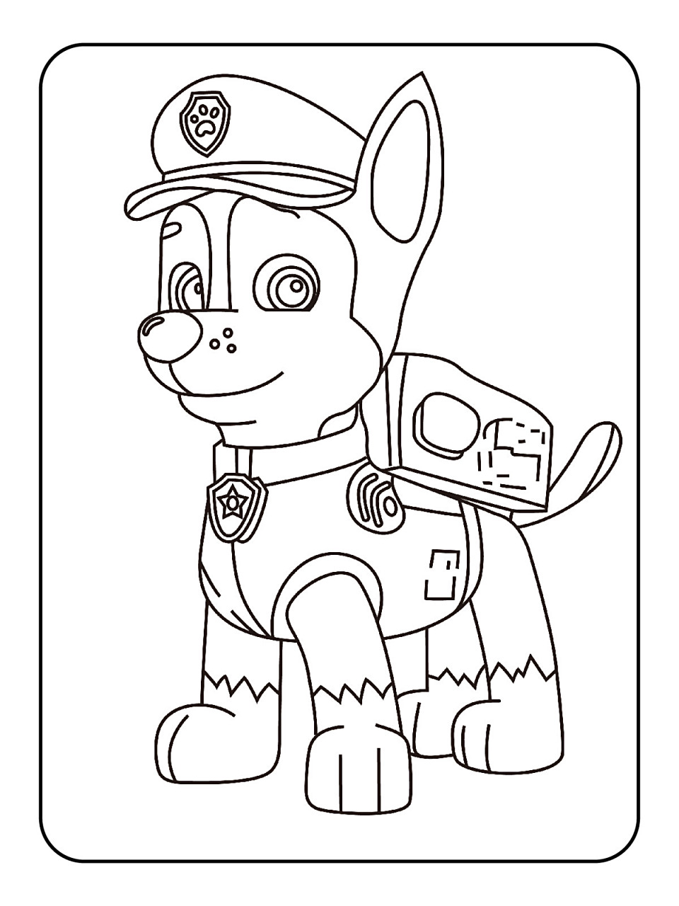 97汪汪队涂色素材 | 宝宝可打印涂色素材 82家里宝宝到了绘画启蒙