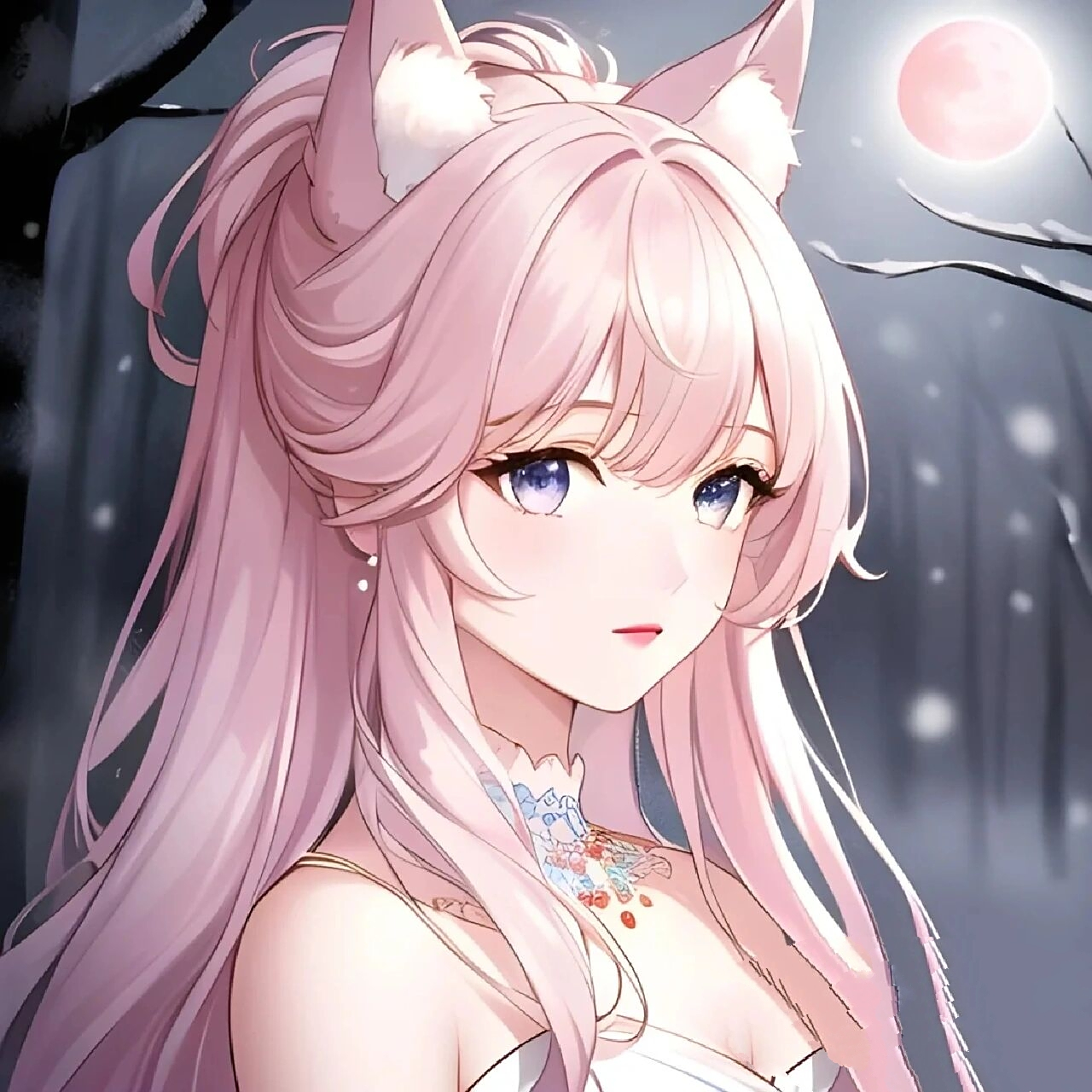 女生动漫狐狸头像哦! 可拿