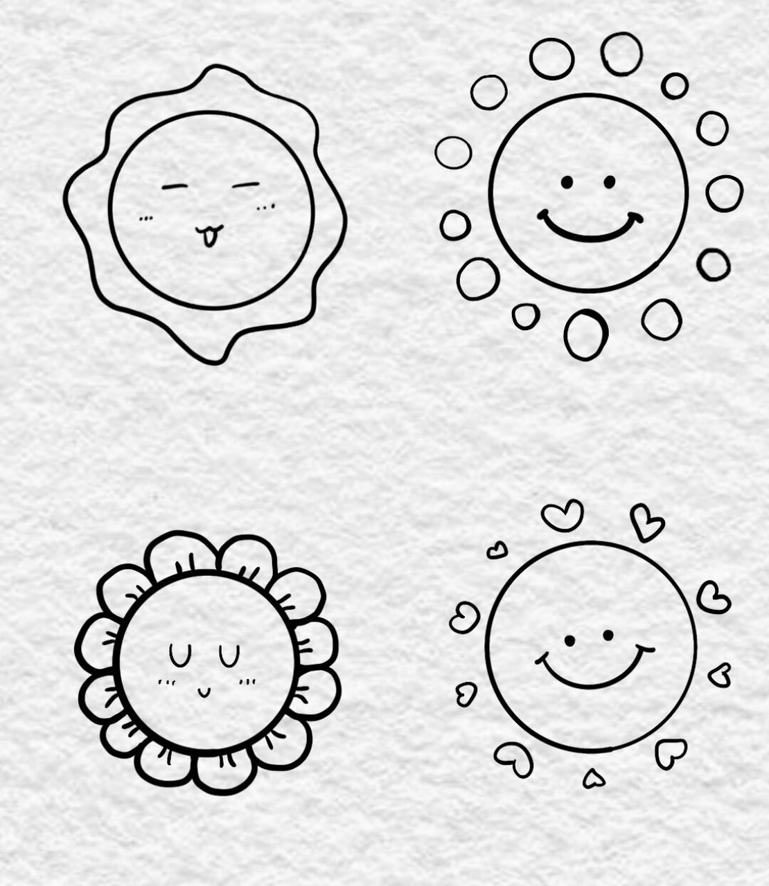 晴天太阳简笔画 春天里的一缕阳光最诱人,一年之计在于春,一天之计