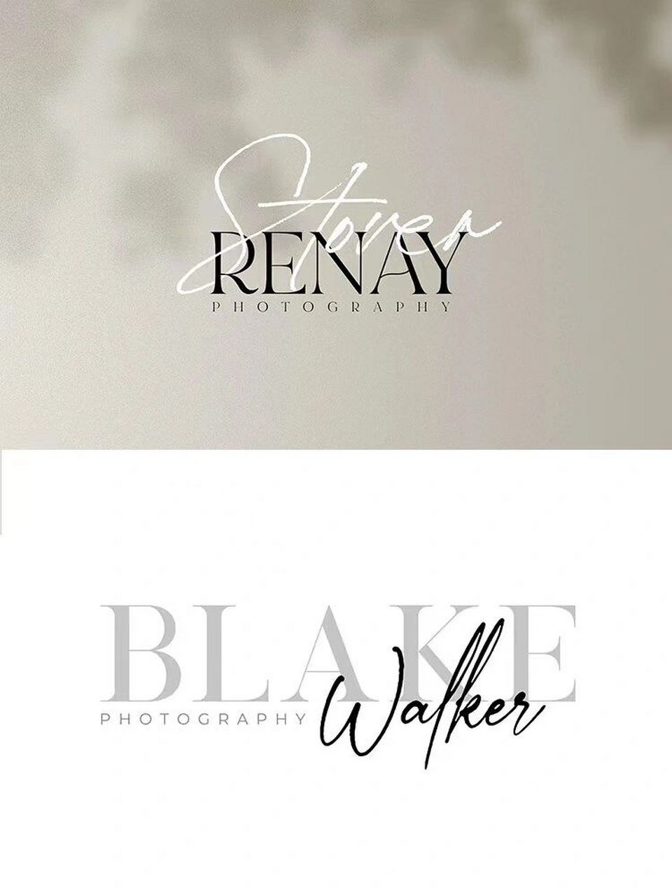 高端大气英文字母logo水印设计排版摄影美业 #logo设计# #logo设计