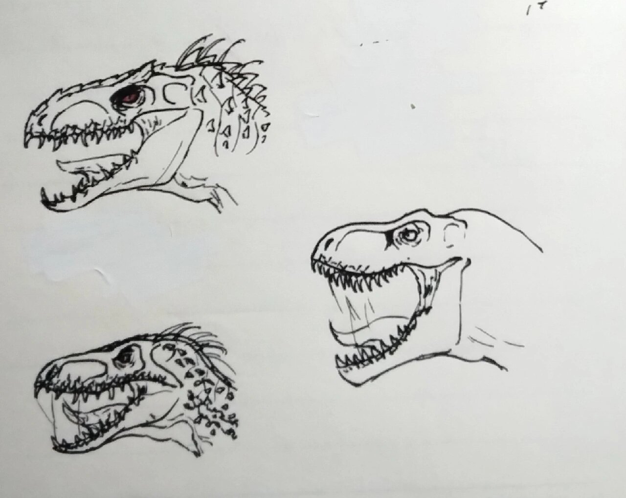 侏罗纪世界恐龙简笔画 求大佬点评 侏罗纪世界   恐龙   绘画