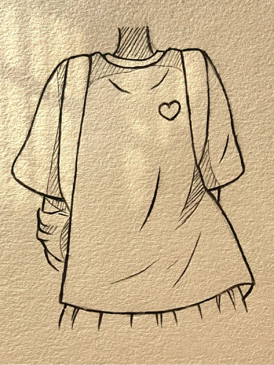 美女简笔画#素描