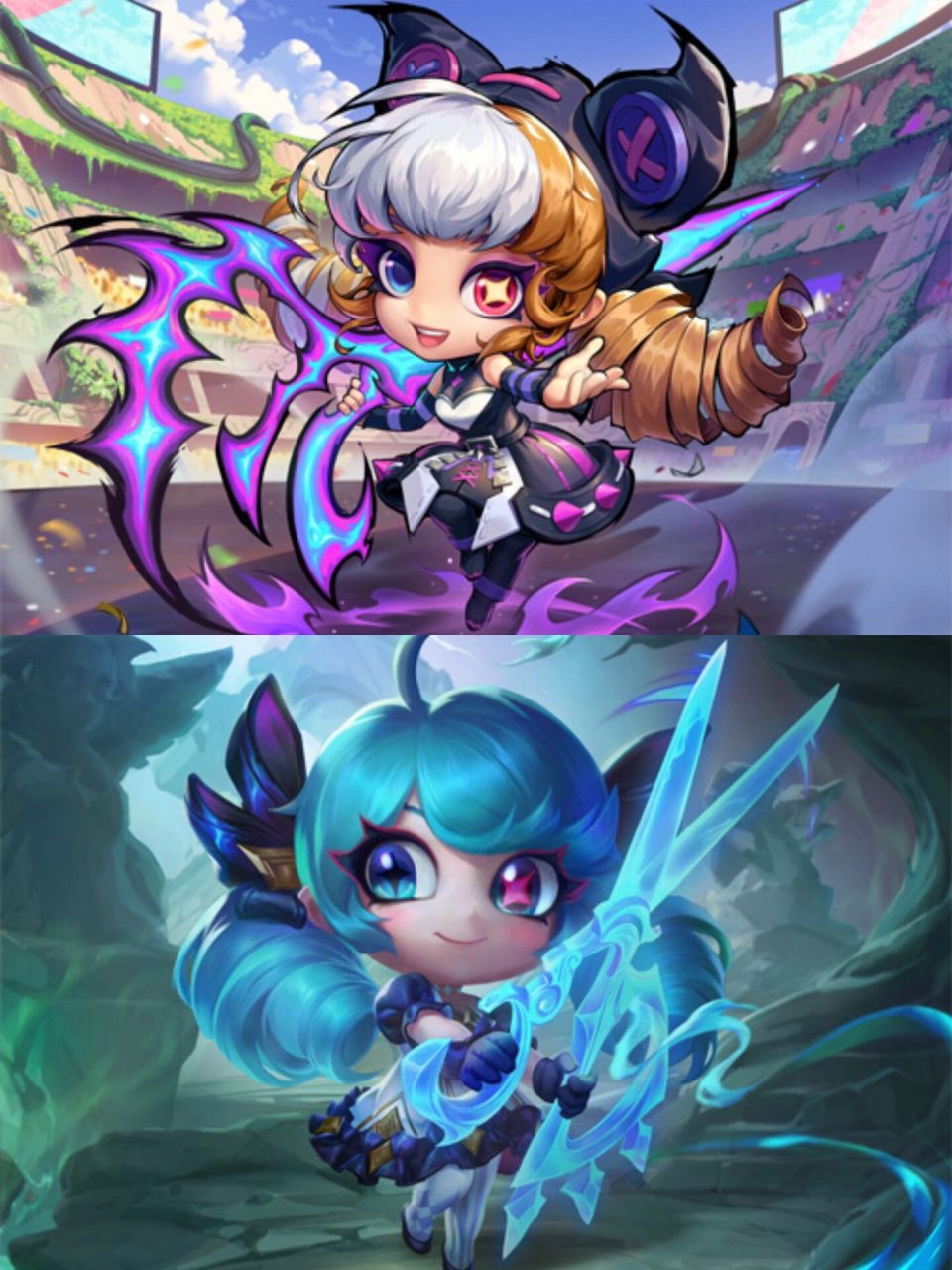 云顶之弈新增小小英雄-格温 是斗魂觉醒皮肤的格温 钱包表示难崩