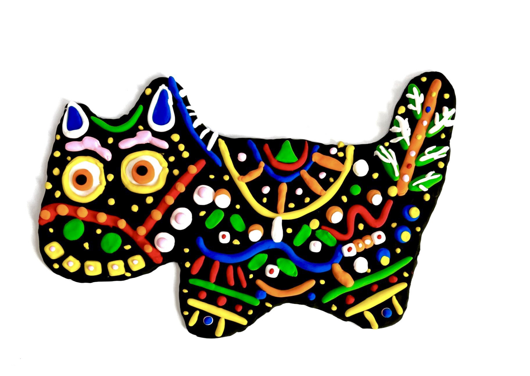 创意非遗 可爱泥泥狗系列,超轻粘土装饰