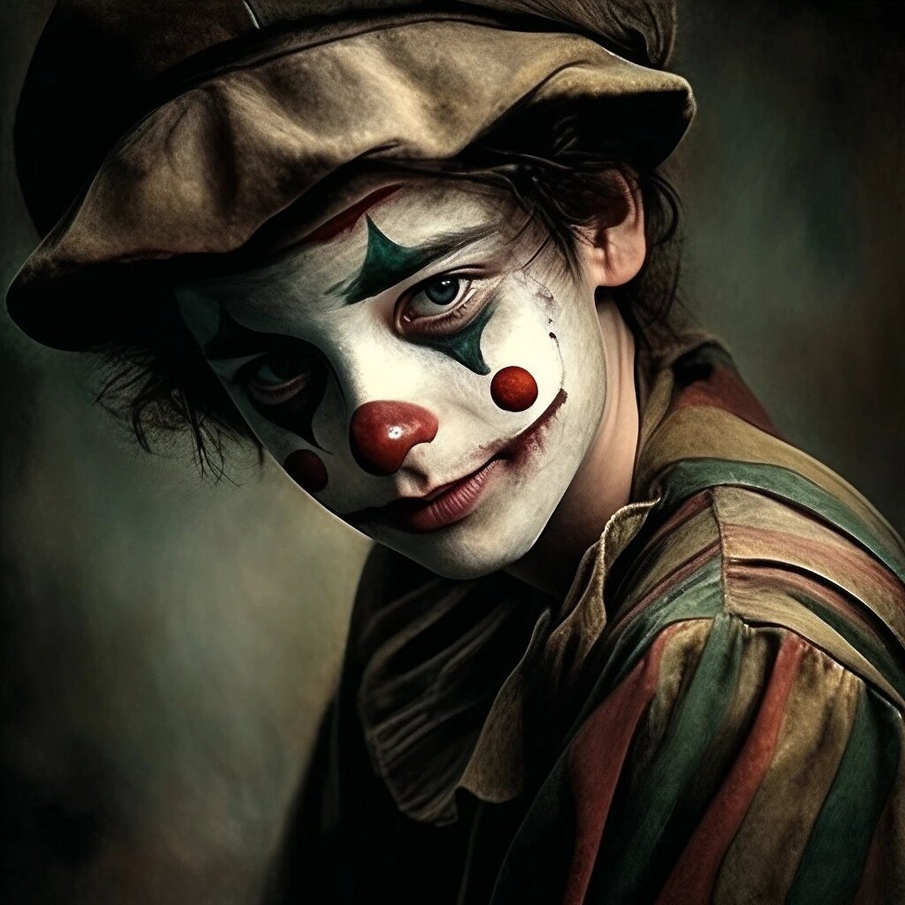 头像|忧郁和微笑的小丑男孩,谁能不爱呢?